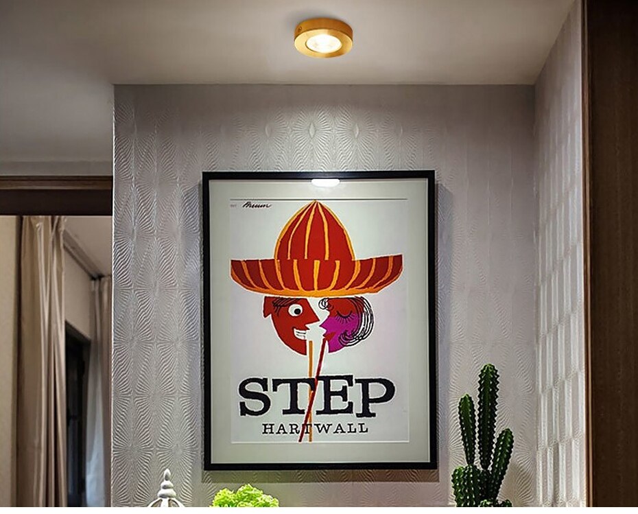 DBF Super Thin Driverless Surface Mounted Ceiling Spot Light Not Dimmable 3W 5W 7W 9W LED Downlight for Cabinet Showcase Photo