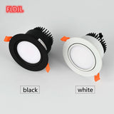 Dimmable AC110V 220V Embedded Anti-Glare LED Downlight 5W 7W 9W 12W 15W 18W COB Ceiling Light Spotlight Indoor Lighting