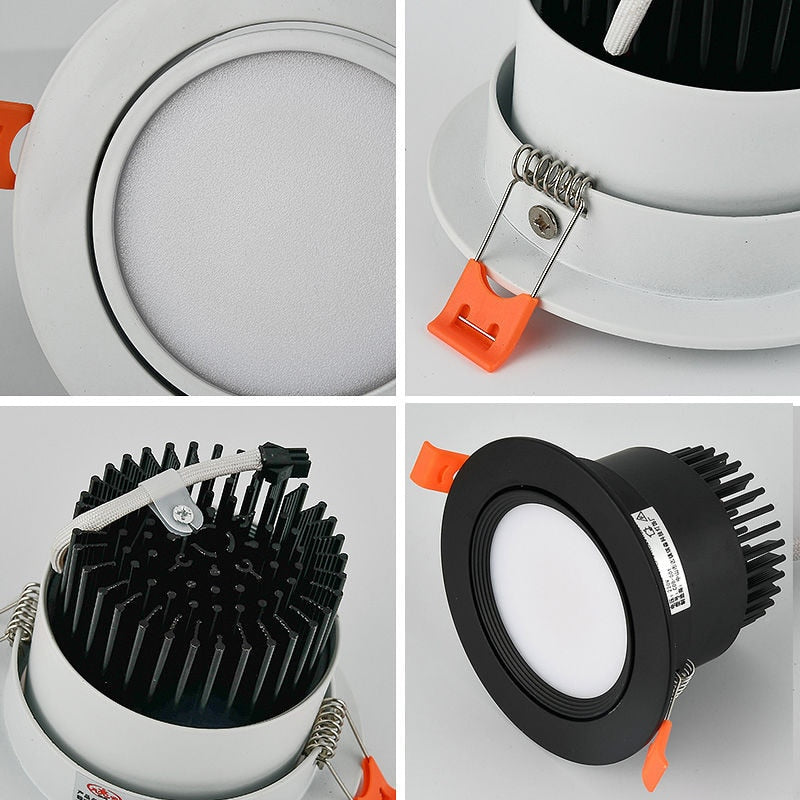 Dimmable AC110V 220V Embedded Anti-Glare LED Downlight 5W 7W 9W 12W 15W 18W COB Ceiling Light Spotlight Indoor Lighting