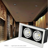 COB LED Downlights 10w 20w 30w Surface Mounted dimmable LED Ceiling Lamps Spot Light square Rotation LED Downlights