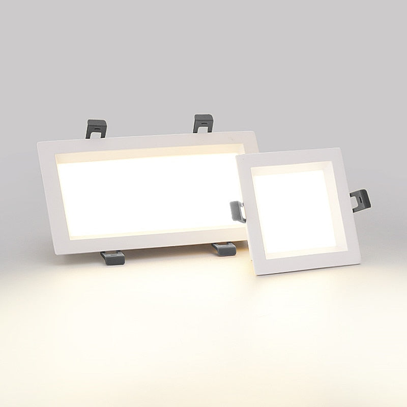 Dimmable Led Panel Recessed led Downlight 12W 18W 24w 30w Square Led Spot Light Led Ceiling Lamp AC110V 220V