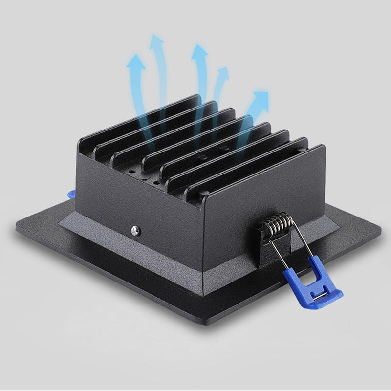 Dimmable Led Panel Recessed led Downlight 12W 18W 24w 30w Square Led Spot Light Led Ceiling Lamp AC110V 220V