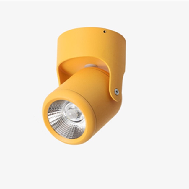 Macaron Led Downlight Surface Mounted Spot Led 360° Rotation COB Chip Indoor Lighting Background Wall Living Room Ceiling Lights