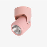 Macaron Led Downlight Surface Mounted Spot Led 360° Rotation COB Chip Indoor Lighting Background Wall Living Room Ceiling Lights