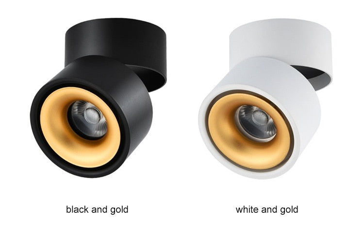 Dimmable led ceiling light 12W/18W LED surface mounted ceiling downlight lamp Foldable and 360 degree rotatable led spot light