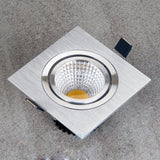 LED Square COB Downlight Dimmable AC 85-265V 7W 9W 12W Recessed Led ceiling lamp Spot light Bulbs Indoor Lighting