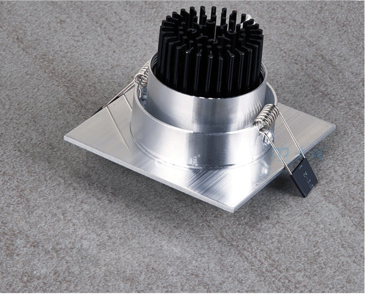 LED Square COB Downlight Dimmable AC 85-265V 7W 9W 12W Recessed Led ceiling lamp Spot light Bulbs Indoor Lighting