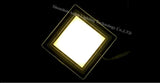 Dimmable LED Panel Downlight Square Glass Panel Lights High Brightness Ceiling Recessed Lamps For Home SMD5730 AC110V AC220V