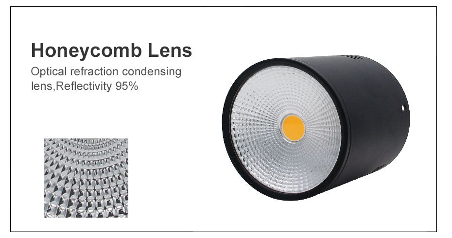 DBF High Bright Epistar COB LED Surface Mounted Downlight Dimmable 3W 5W 7W 10W 12W 15W Ceilling Spot Lamp White/Black Housing