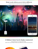 Modern LED Downlight Smart 2.4GHZ chandelie WIFI living room, 9W bedroom Kitchen RGB Warm Cool light Work with TUYA Google Home