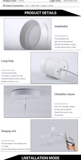 Modern LED Downlight Smart 2.4GHZ chandelie WIFI living room, 9W bedroom Kitchen RGB Warm Cool light Work with TUYA Google Home