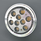 LED AR111 5W led 1*1W 7W 9w G53 lamp G53 LED 110-240V DC12V Downlight led bulb led spotlight GU10