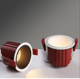 Frameless Anti Glare Lens COB Recessed Downlight dimmable 9W 12W Round LED Ceiling Spot Light 220/110VBedroom Picture Background