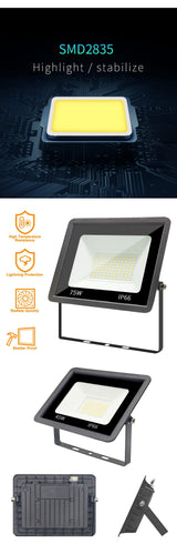 Led Flood Light AC220V 15W 25W 45W 75W 120W Reflector Spotlight Floodlights IP66 Waterproof Outdoor Lighting For Street Square