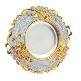 European Luxury Resin Gold Garland Ceiling Lamp 7.5 Cm Hole Living Room Tv Background Wall Indoor Decoration Embedded Spotlights Round