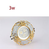 European Luxury Resin Gold Garland Ceiling Lamp 7.5 Cm Hole Living Room Tv Background Wall Indoor Decoration Embedded Spotlights Round