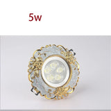 European Luxury Resin Gold Garland Ceiling Lamp 7.5 Cm Hole Living Room Tv Background Wall Indoor Decoration Embedded Spotlights Round