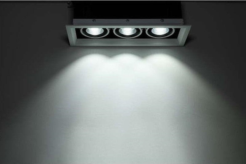 Dimmable COB Led Downlight Light Ceiling Spot Light 10W 20W 30W AC85-265V White/Black Ceiling Recessed Lights Indoor Lighting