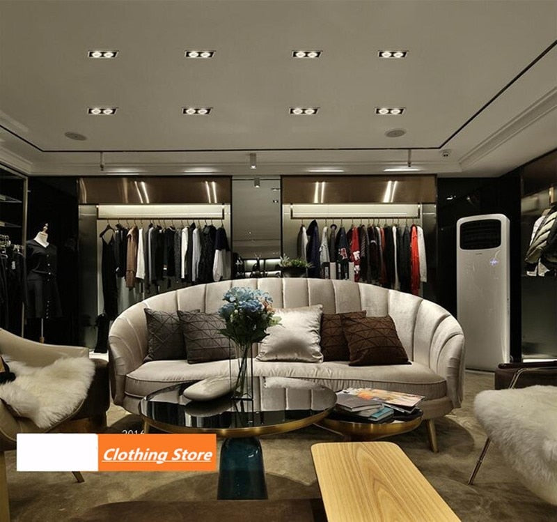 Dimmable COB Led Downlight Light Ceiling Spot Light 10W 20W 30W AC85-265V White/Black Ceiling Recessed Lights Indoor Lighting