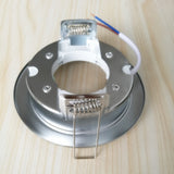 Recessed 8pcs/Lot Lamp Base GX53 Led or Halogen Downlight as Fixture White Chrome Color Body Indoor Lighting
