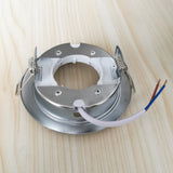 Recessed 8pcs/Lot Lamp Base GX53 Led or Halogen Downlight as Fixture White Chrome Color Body Indoor Lighting