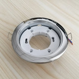 Recessed 8pcs/Lot Lamp Base GX53 Led or Halogen Downlight as Fixture White Chrome Color Body Indoor Lighting