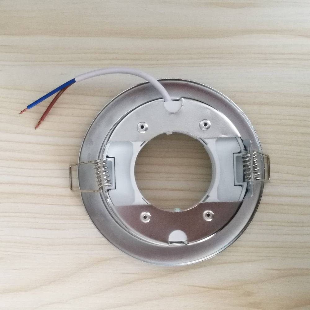 Recessed 8pcs/Lot Lamp Base GX53 Led or Halogen Downlight as Fixture White Chrome Color Body Indoor Lighting