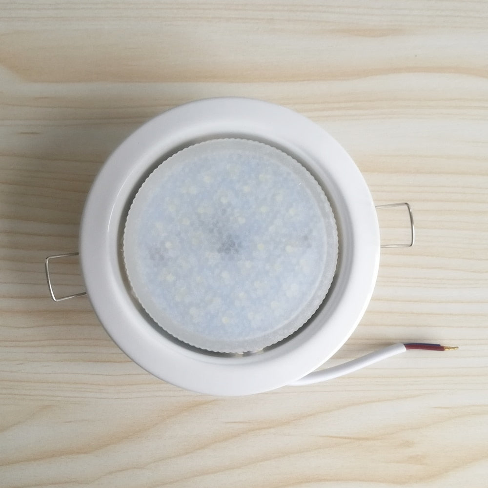 Recessed 8pcs/Lot Lamp Base GX53 Led or Halogen Downlight as Fixture White Chrome Color Body Indoor Lighting