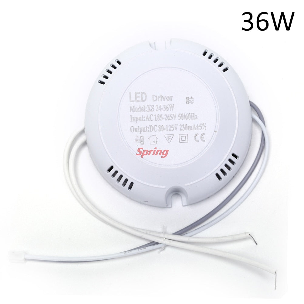 Hot NEW 24W 36w LED Driver,Ceiling Driver,220v Round Driver Lighting Transform For LED Downlights,Lights High Quality