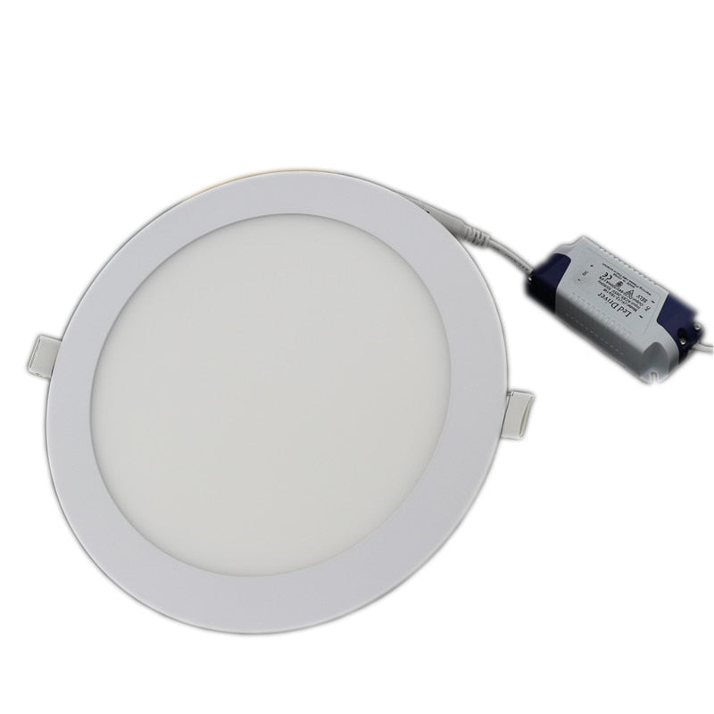 Ultra Thin Led Panel Downlight 3w 6w 9w 12w 15w 18w LED Round Ceiling Light Built-in AC85-265V LED Panel Light SMD2835