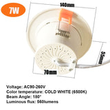 Radar Motion Sensor LED Downlight 5W 7W Round Recessed Led Bulb 110/220V Radar Sensor Light for Indoor Aisle Corridor Verandah