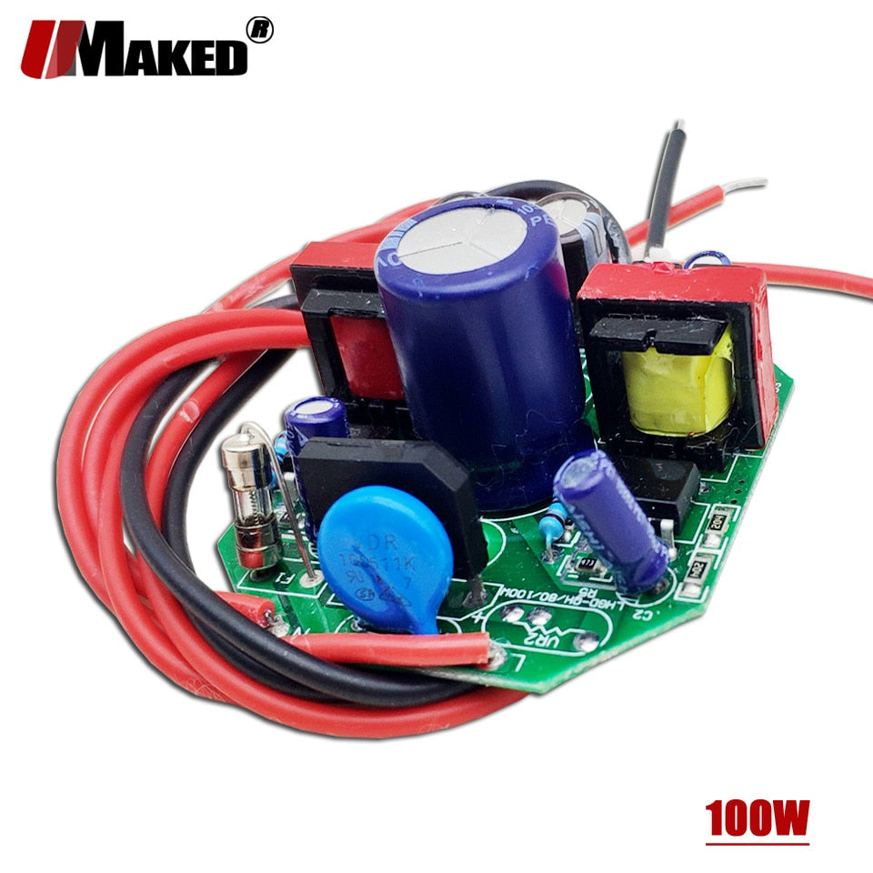 UMAKED LED Driver 100W Output 280mA/500mA SMD5730/2835 LED PCB inside Lighting Transformer Bulb Downlight DIY Accessories