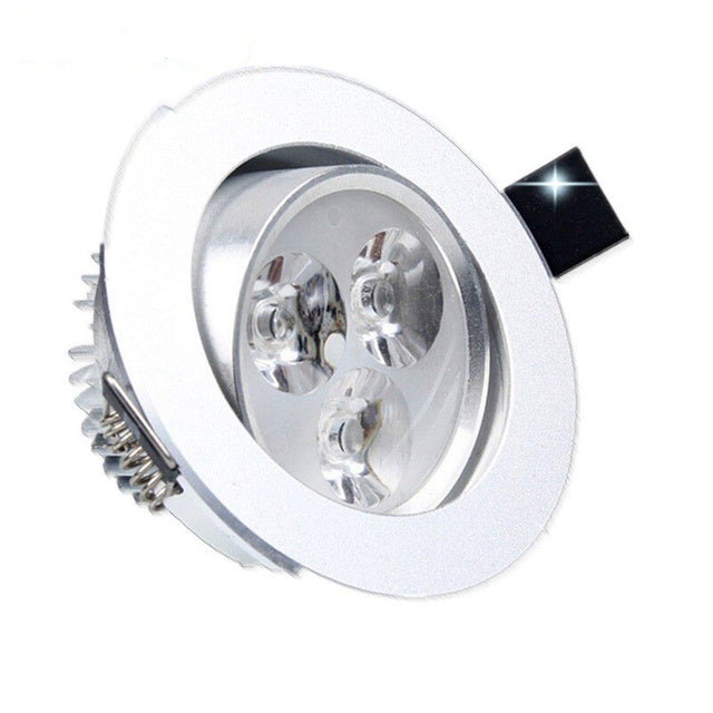 Ceiling downlight Epistar LED ceiling lamp Silver Decoration Recessed Spot light AC165-240v for home illumination led bulb light