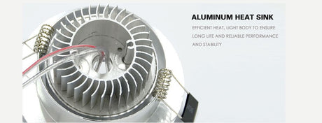 Ceiling downlight Epistar LED ceiling lamp Silver Decoration Recessed Spot light AC165-240v for home illumination led bulb light