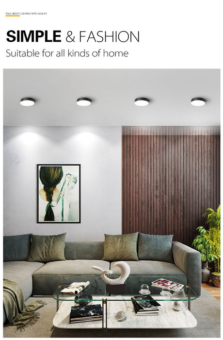 Led Downlights Dimmable Surface Mounted Light Lamp 220V 5W 7W 9W 12W 15W 18W Ceiling Spot Lighting Fixture