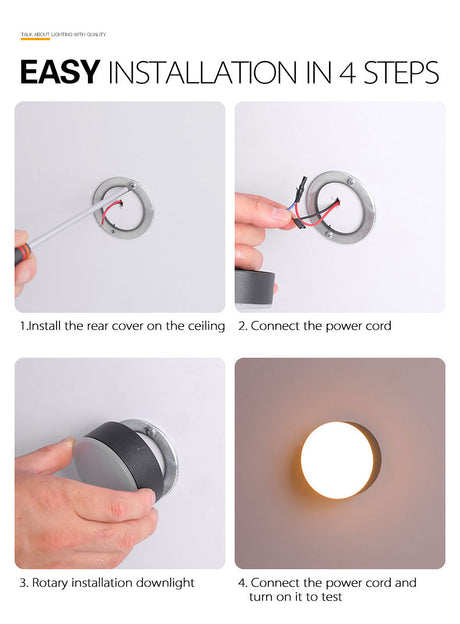 Led Downlights Dimmable Surface Mounted Light Lamp 220V 5W 7W 9W 12W 15W 18W Ceiling Spot Lighting Fixture