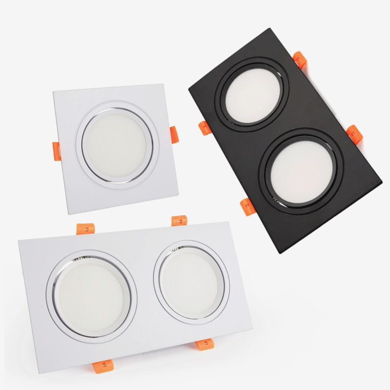 Square Recessed Dimmable COB LED Downlights 5W 7W 9W 14W 18W LED Ceiling Spot Lights AC85-265V LED Ceiling Lamps Indoor Lighting