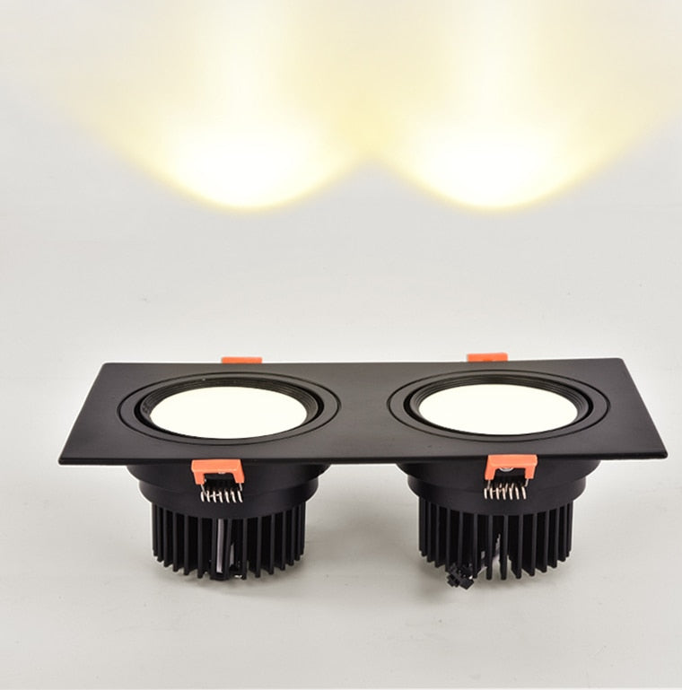 Square Recessed Dimmable COB LED Downlights 5W 7W 9W 14W 18W LED Ceiling Spot Lights AC85-265V LED Ceiling Lamps Indoor Lighting