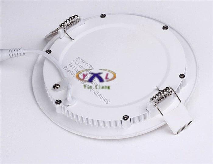 Hot Ultra Thin Design 3W 4W 6W 9W 12W 15W 18W LED Surface Ceiling Recessed Grid Downlight / Round Panel Light Aluminum Shell