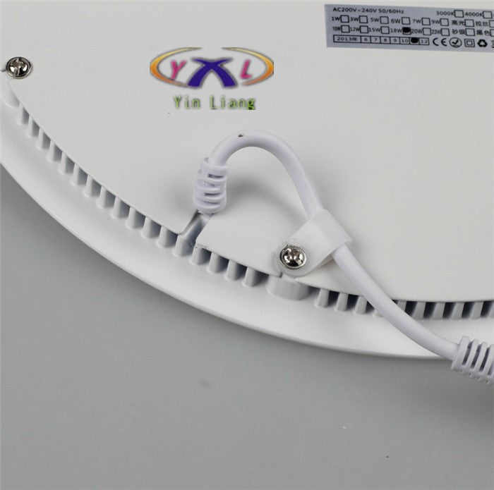 Hot Ultra Thin Design 3W 4W 6W 9W 12W 15W 18W LED Surface Ceiling Recessed Grid Downlight / Round Panel Light Aluminum Shell