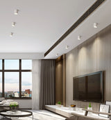 Round Surface Mounted Indoor LED Downlight With Replaceable GU10 Bulb 7W 10W 12W Ceiling Spot Light AC85V-265V