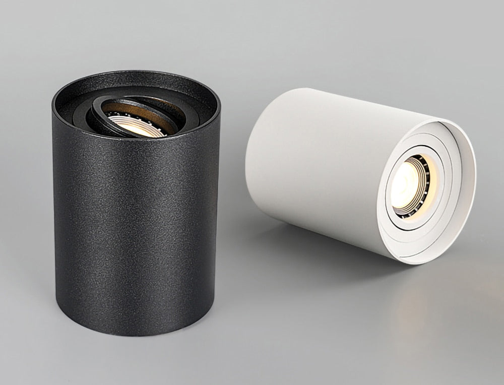 Round Surface Mounted Indoor LED Downlight With Replaceable GU10 Bulb 7W 10W 12W Ceiling Spot Light AC85V-265V