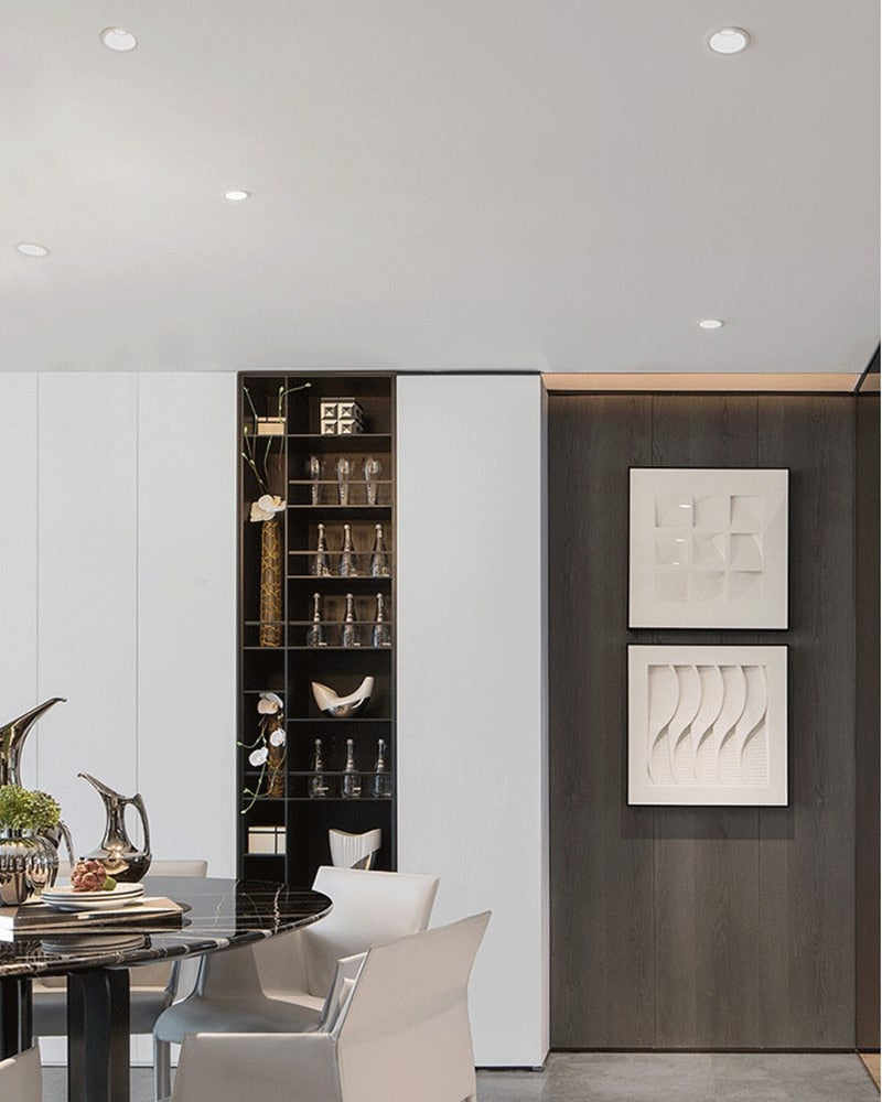 Dimmable recessed LED downlights 7W 9W 12W 15W COB LED Ceiling lamp Spotlights lampnarrow side opening LED lamp indoor lighting