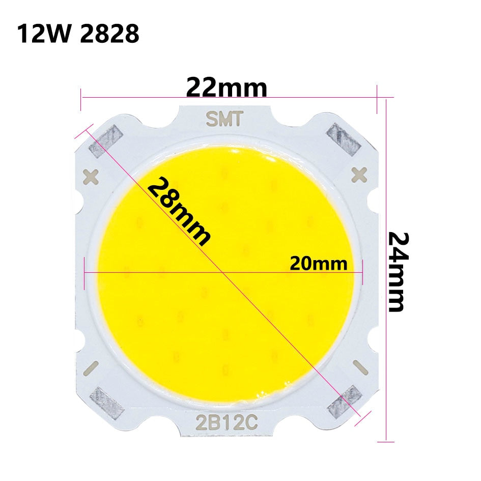 LED 10pcs a lot 3W/5W/7W/10W High Power LED COB Light Beads 28MM LED lamp Bead LED Bulb Chip Spot Light Downlight Diode Lamps White