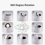 Black/White Dimmable Led Downlight Surface Mounted Ceiling Lamp Angle 360° Adjustable Lighting 5W 7W 15W For Living Room Bedroom