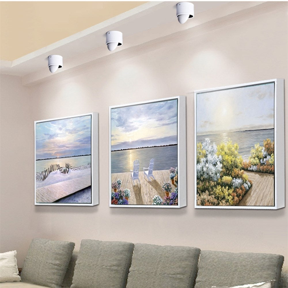 Black/White Dimmable Led Downlight Surface Mounted Ceiling Lamp Angle 360° Adjustable Lighting 5W 7W 15W For Living Room Bedroom