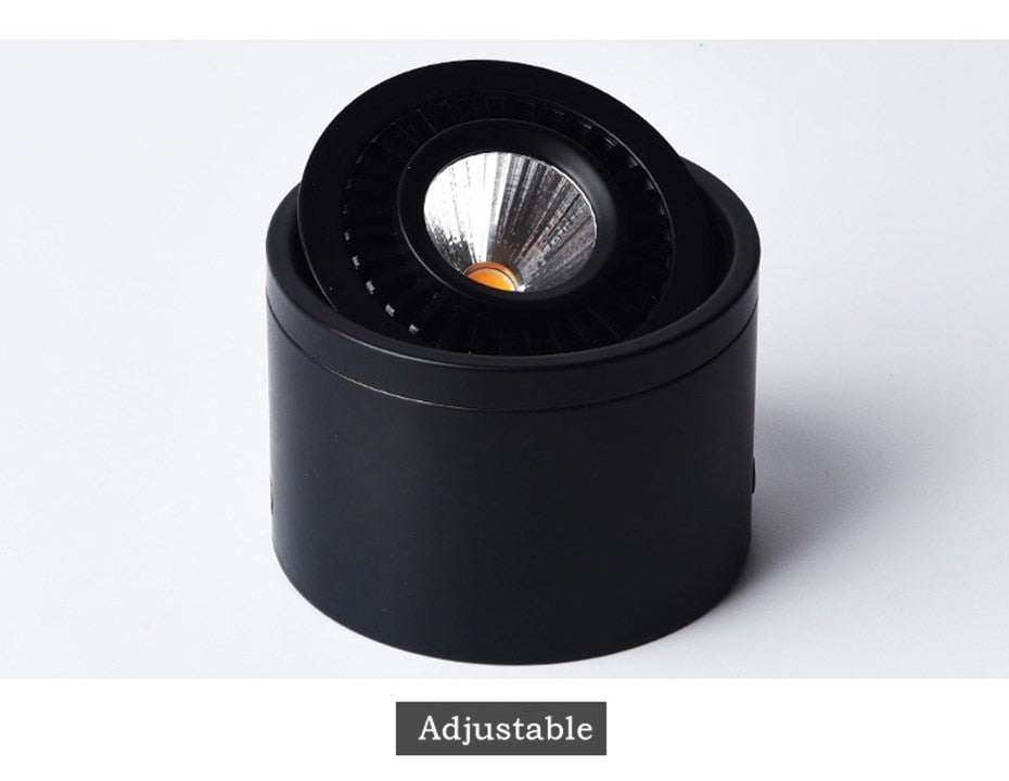 Black/White Dimmable Led Downlight Surface Mounted Ceiling Lamp Angle 360° Adjustable Lighting 5W 7W 15W For Living Room Bedroom