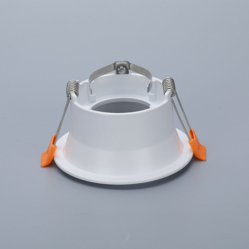 Round Recessed LED Ceiling Downlight Mounting Aluminum Frame MR16 GU10 Bulb Replaceable Spot Lamp Holder Socket Fitting Fixtures