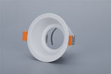 Round Recessed LED Ceiling Downlight Mounting Aluminum Frame MR16 GU10 Bulb Replaceable Spot Lamp Holder Socket Fitting Fixtures