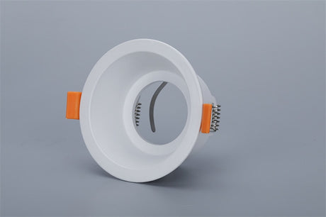 Round Recessed LED Ceiling Downlight Mounting Aluminum Frame MR16 GU10 Bulb Replaceable Spot Lamp Holder Socket Fitting Fixtures